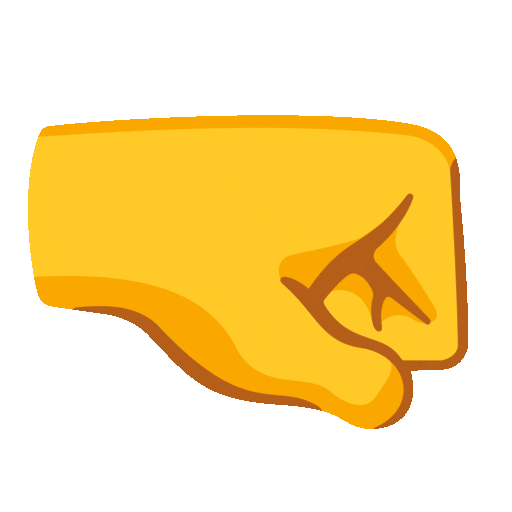 right-facing fist animated