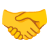 Handshake emoji on Google