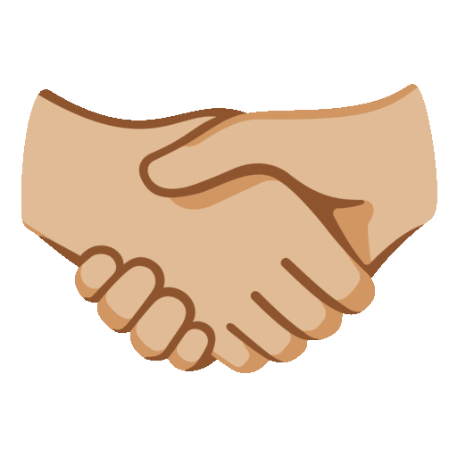 Handshake: Medium-Light Skin Tone Noto Animated emoji
