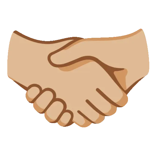Handshake animated emoji