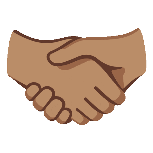 จับมือ (สีผิวเข้ม) Noto Animated emoji
