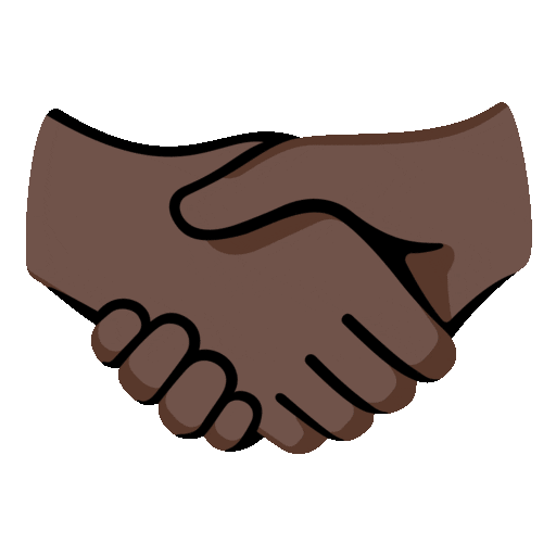 Handshake: Dark Skin Tone Noto Animated emoji