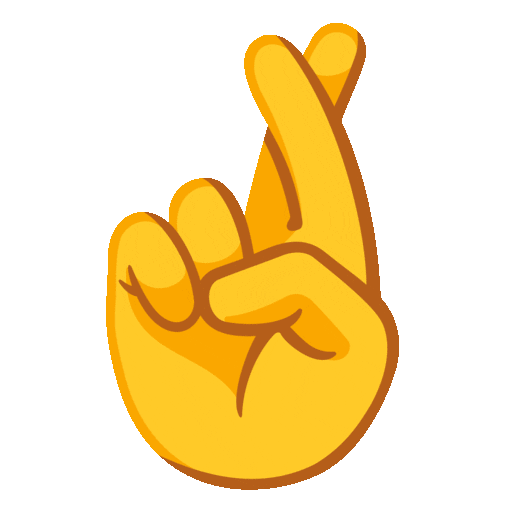crossed fingers animated
