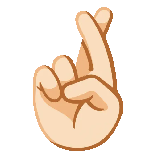 Crossed Fingers animated emoji