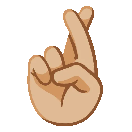 Crossed Fingers animated emoji