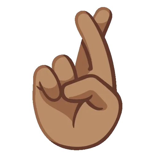 Crossed Fingers animated emoji