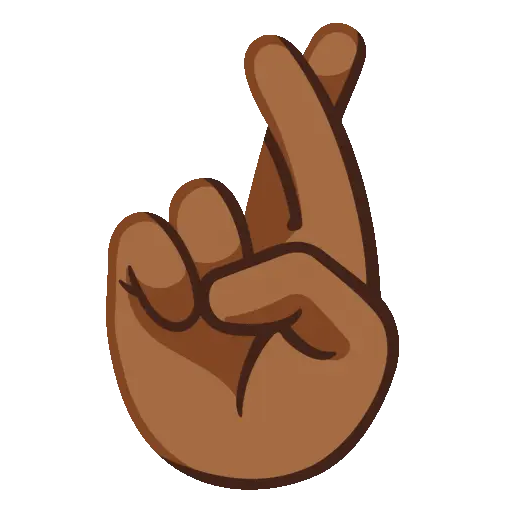 Crossed Fingers animated emoji