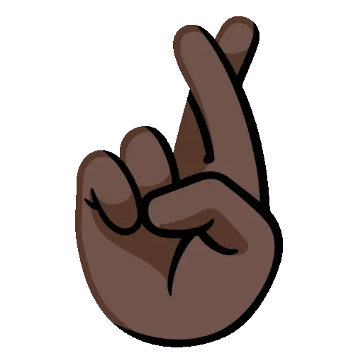 Crossed Fingers animated emoji