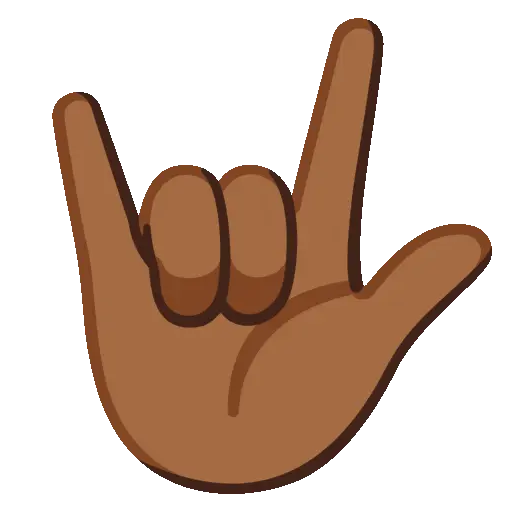 Love You Gesture animated emoji