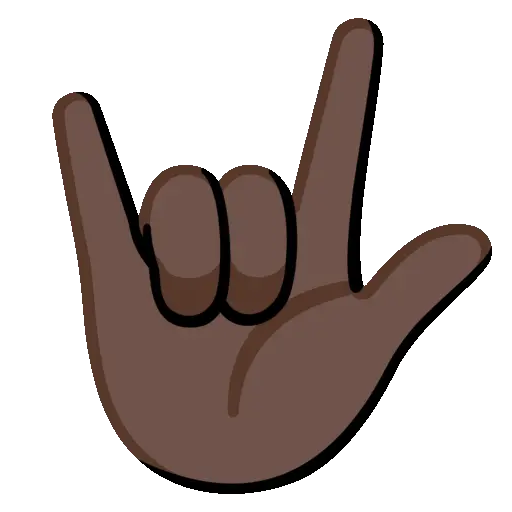 Love You Gesture animated emoji