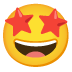 Star-Struck Face emoji on Google