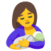 Breastfeeding emoji on Google