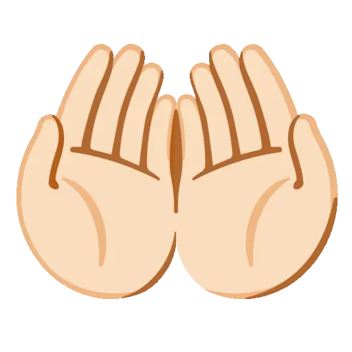 Palms Up animated emoji