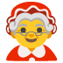 Mrs. Claus emoji on Google