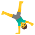 man cartwheeling emoji on Google