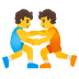 Women Wrestling emoji on Google