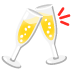 Clinking Glasses emoji on Google