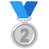 Second Place Medal emoji on Google