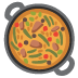 Shallow Pan of Food (Paella) emoji on Google