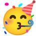 Partying Face emoji on Google