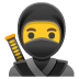 Ninja emoji on Google