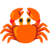 Crab emoji on Google