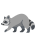 Raccoon emoji on Google