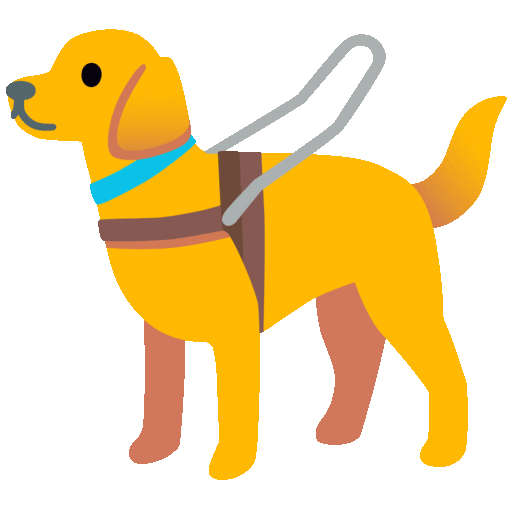 guide dog animated