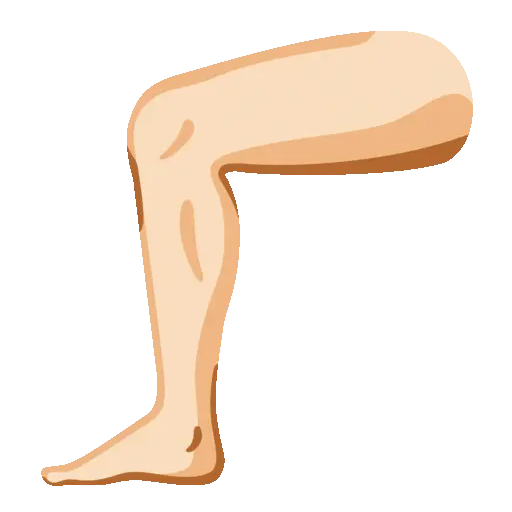 Leg animated emoji