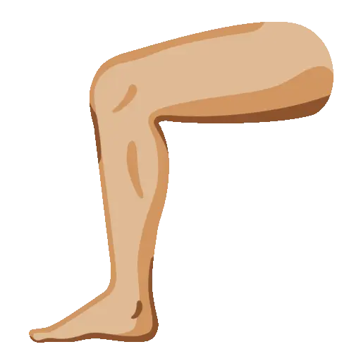 Leg animated emoji