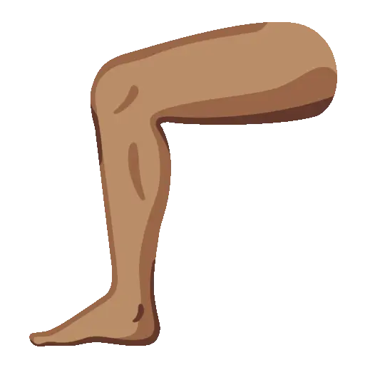 Leg animated emoji