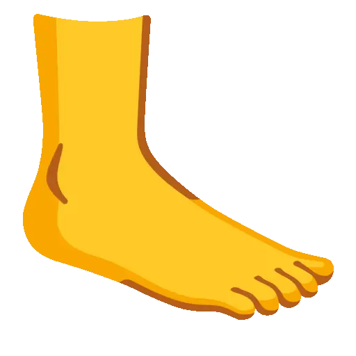 Foot emoji
