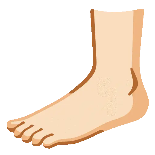 Foot animated emoji