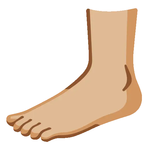 Foot animated emoji