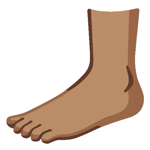 Foot animated emoji