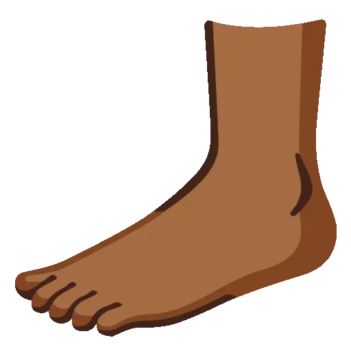 Foot animated emoji