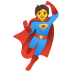 Man Superhero emoji on Google