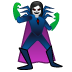 woman supervillain emoji on Google