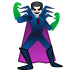 man supervillain emoji on Google