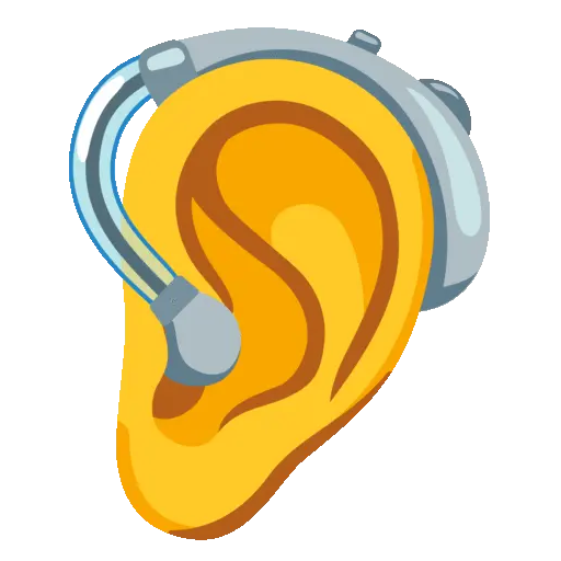 Ear with Hearing Aid emoji