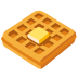 Waffle emoji on Google