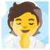 Woman in Steamy Room emoji on Google