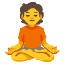 Person in Lotus Position emoji on Google