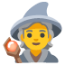 Man Mage emoji on Google