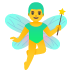 man fairy emoji on Google