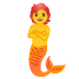 Merman emoji on Google