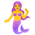 mermaid emoji on Google
