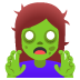 woman zombie emoji on Google