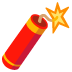 Firecracker emoji on Google