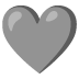 Grey Heart emoji on Google